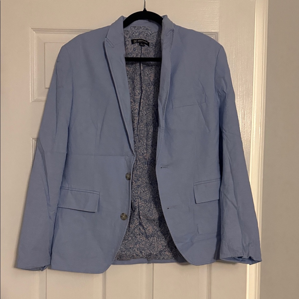 INC International Concepts Light Blue Men's Jacket- linen material